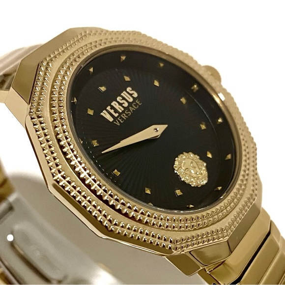 Versace Versus Versace Gold Studded Women’s Watch NWT - Picture 2 of 11